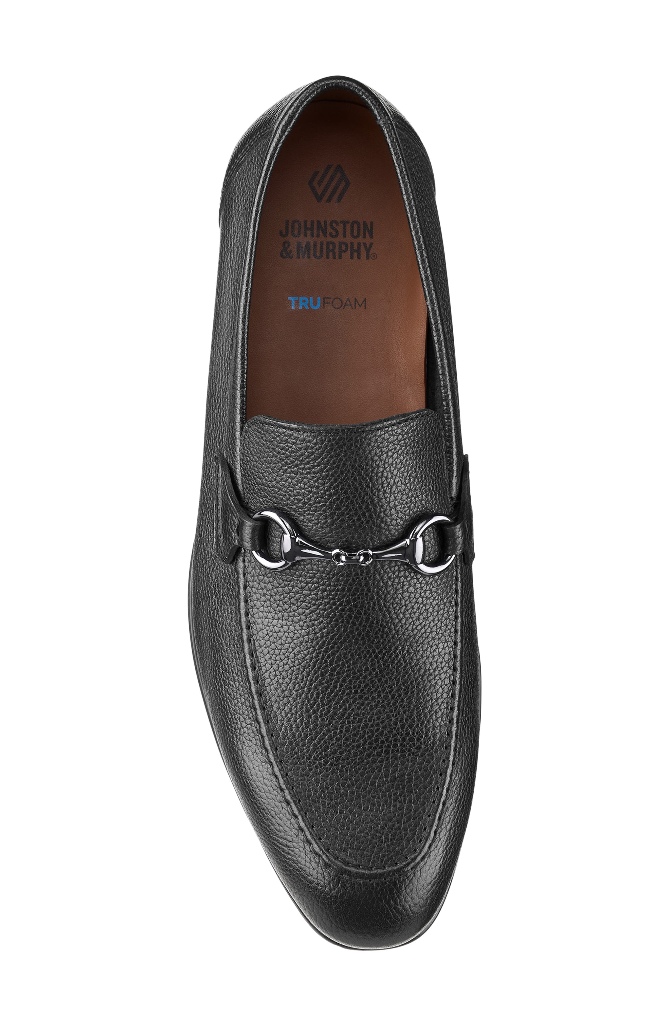 Johnston & Murphy Higgins Bit Loafer, Alternate, color, Black Full Grain