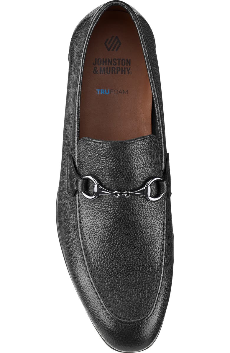 Johnston & Murphy Higgins Bit Loafer, Alternate, color, Black Full Grain