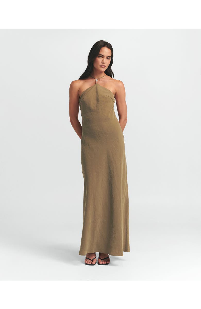 ST MRLO Anais Slip Dress, Main, color, Taupe
