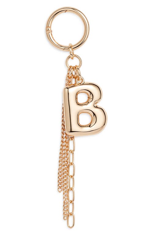 Chelsea28 Bubble Letter Bag Charm In Gold