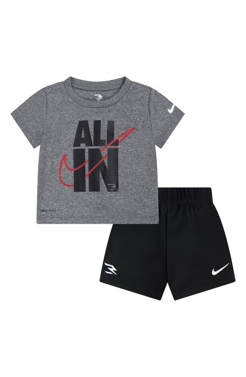 All In Graphic T-Shirt & Shorts Set (Baby)