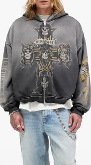 Represent G 'n' R Cross Graphic Zip Hoodie