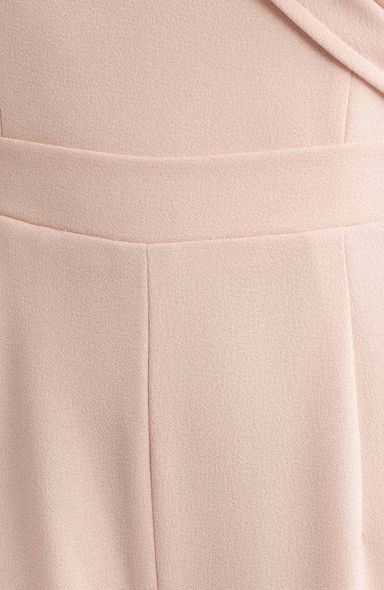 Black Halo Evelina Draped Off the Shoulder Wide Leg Jumpsuit, Alternate, color, Ballet Slipper