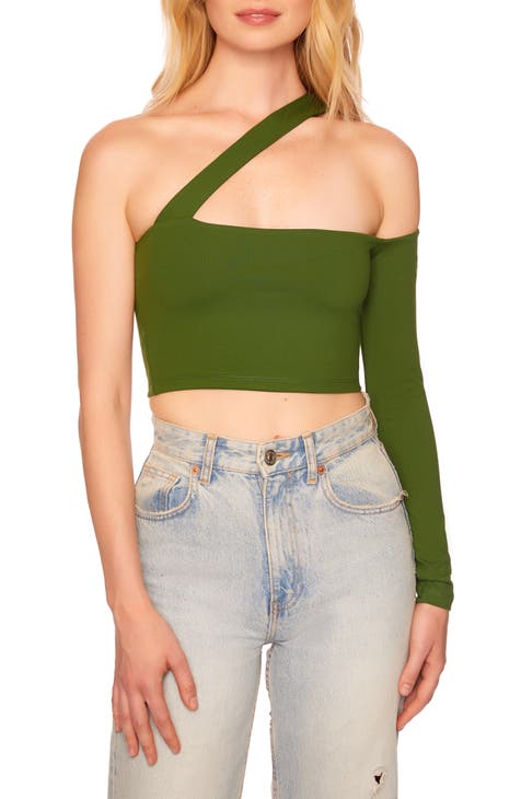 One Shoulder Crop Top