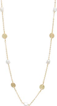 Kiara by Ki-ele Ella Freshwater Pearl Station Necklace