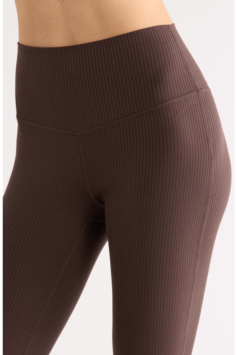 Thrive Rib Bootcut Pants, Alternate, color, BROWN MOLE