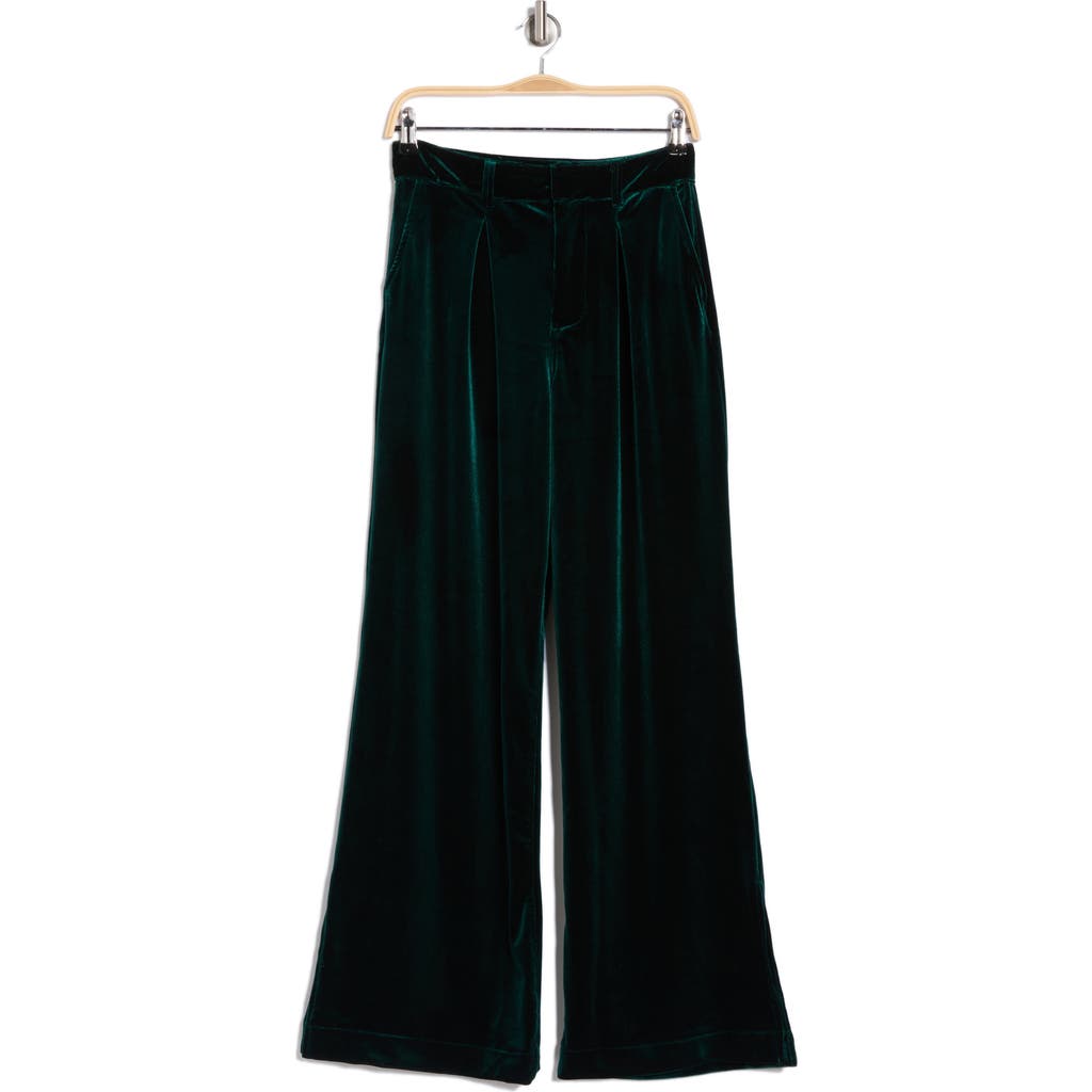 BLANKNYC BLANKNYC PLEATED VELVET WIDE LEG PANTS