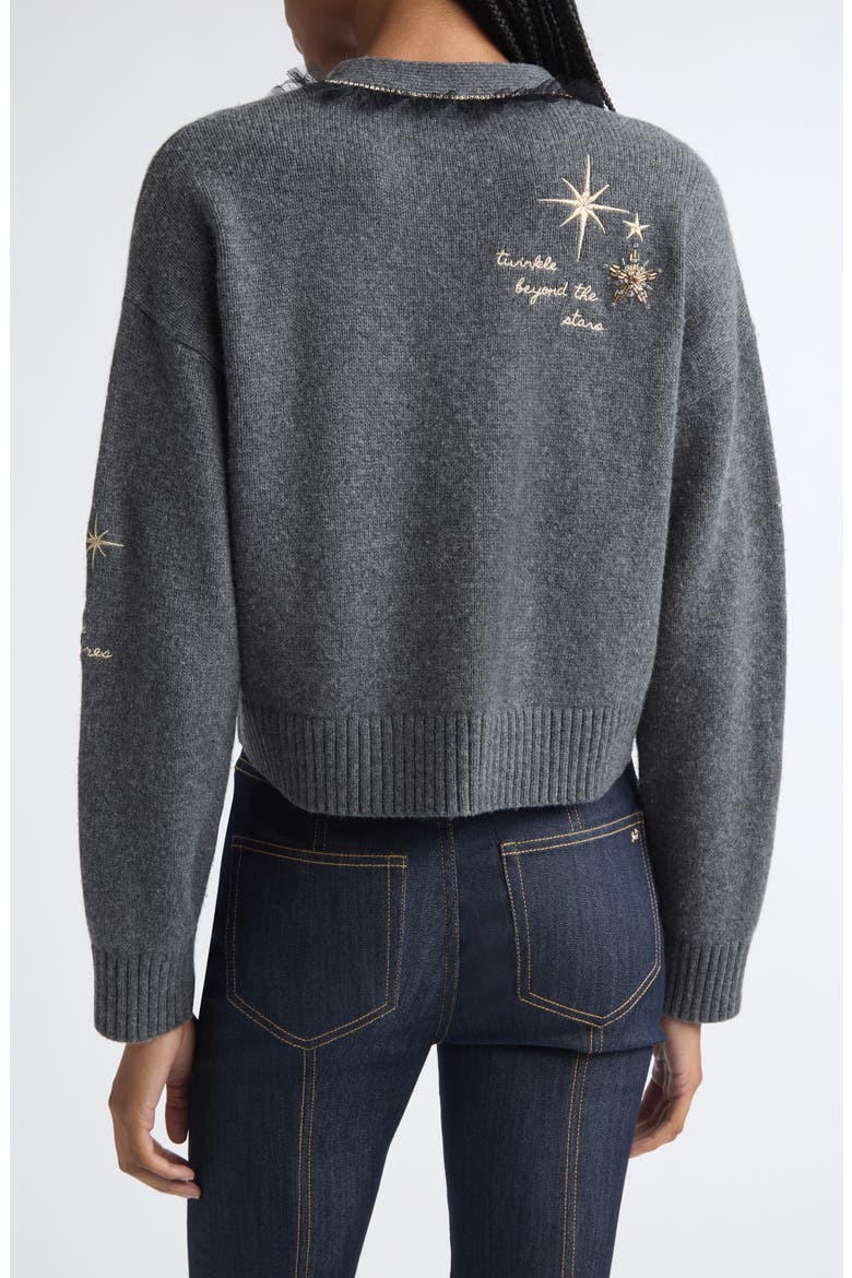 Holiday Doodles Cardigan, Alternate, color, CHARCOAL HEATHER GREY