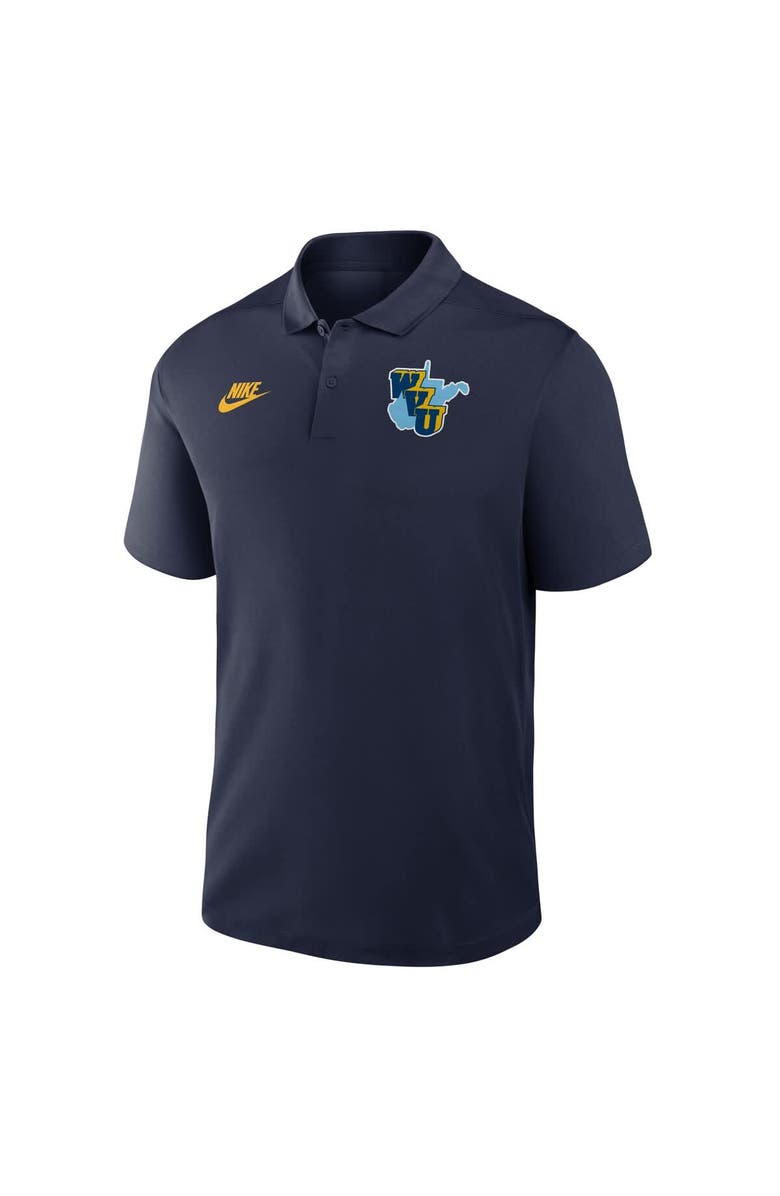 Nike Men's Nike Navy West Virginia Mountaineers Vault Victory Dri-FIT Polo, Alternate, color, Navy