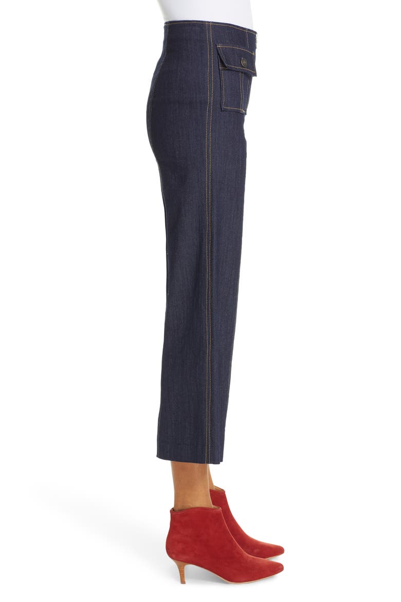 Azure Crop Wide Leg Jeans, Alternate, color, INDIGO