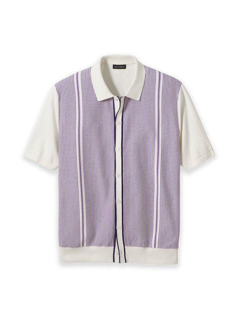Cotton Button Front Polo