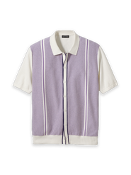 Paul Fredrick Cotton Button Front Polo