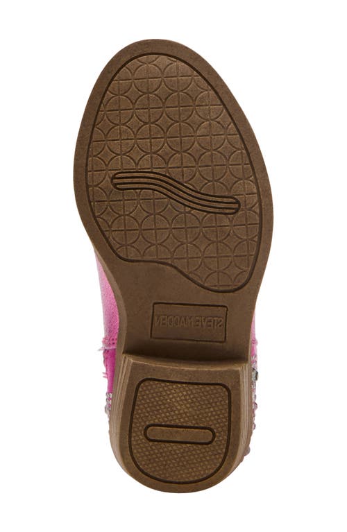 Steve Madden Kids' Tyeehah Western Boot In Pink