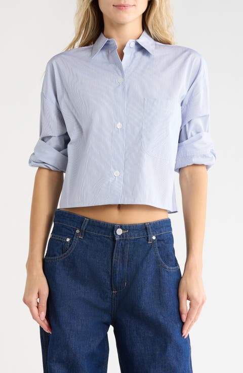 Next Ex Crop Button-Up Shirt