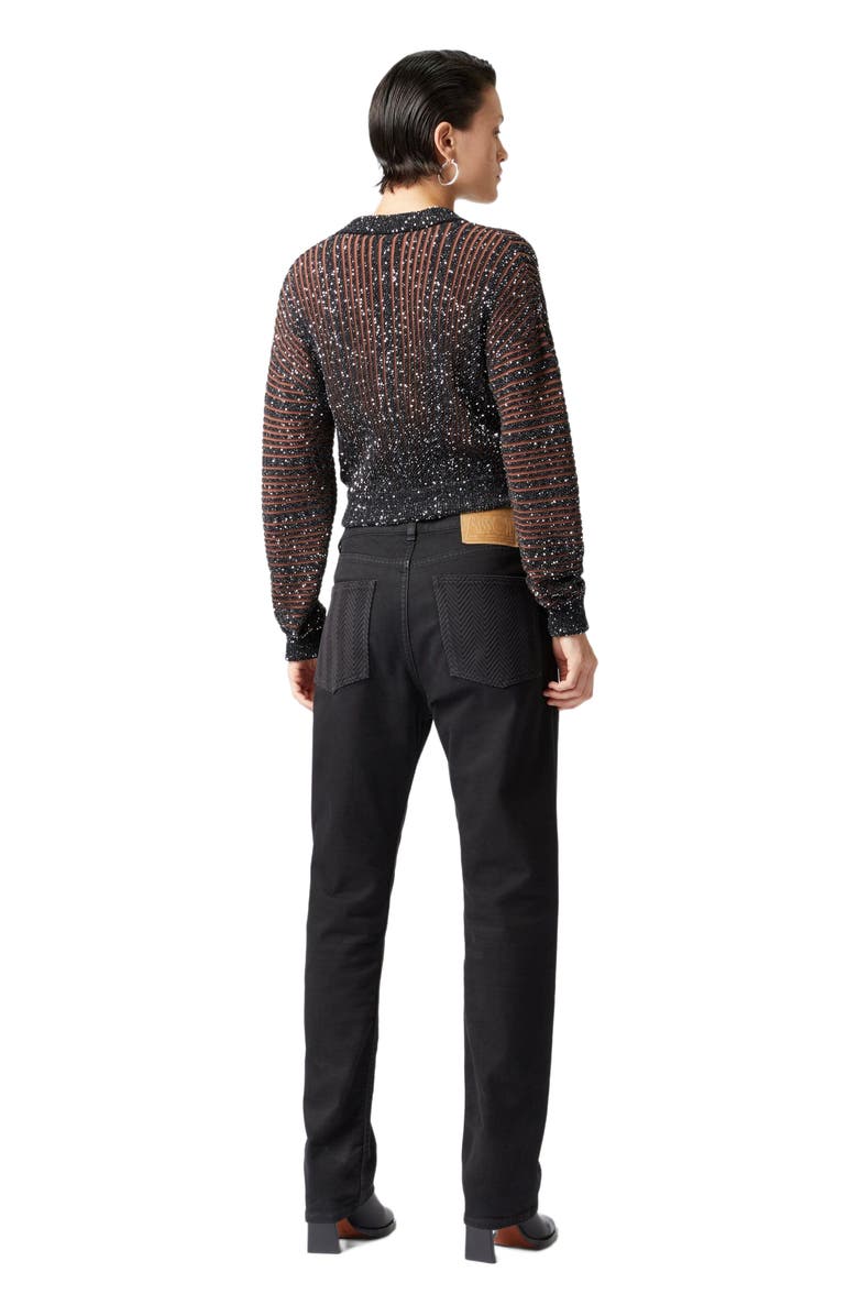 Missoni Ribbed Cropped Cardigan With Sequins And V-neck, Alternate, color, 