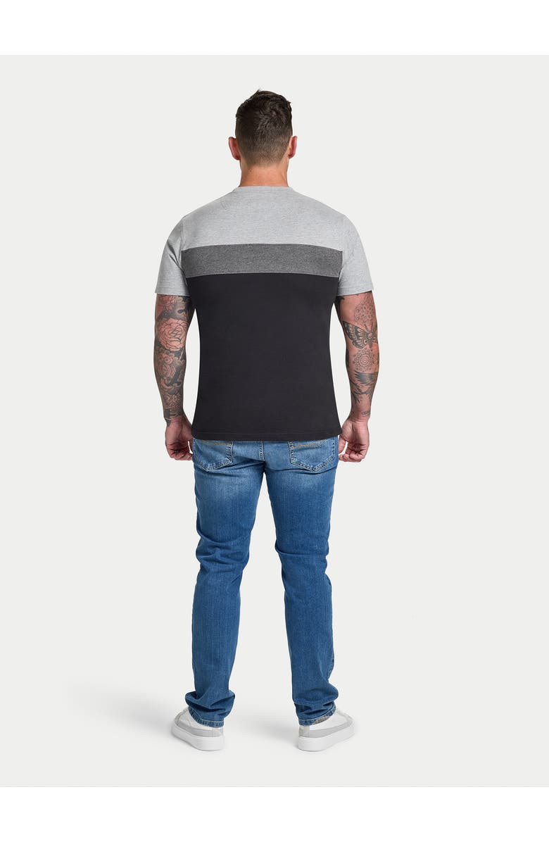 Raging Bull Short Sleeve Crew Neck Panel T-Shirt, Alternate, color, Black