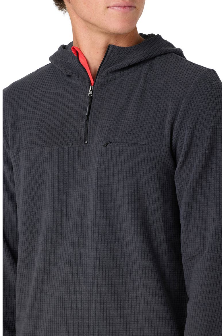Traveler Textured Fleece Hoodie, Alternate, color, PHANTOM