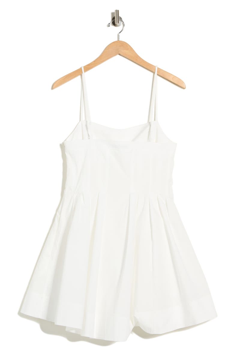 Kitt Cotton Blend Fit & Flare Minidress, Alternate, color, WHITE