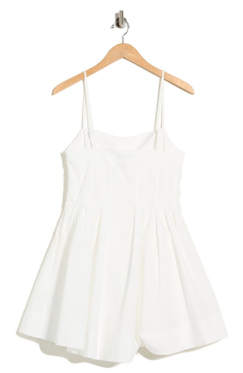 Simkhai Kitt Cotton Blend Fit & Flare Minidress, Alternate, color, White