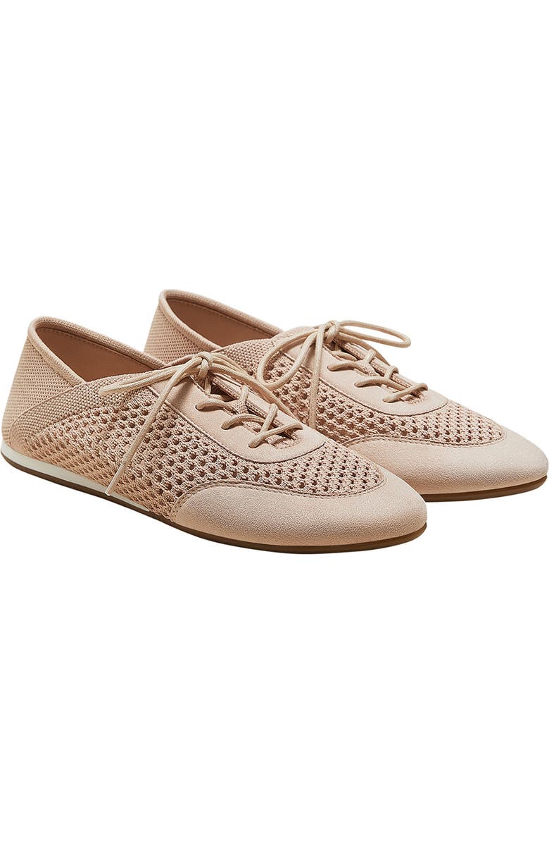 VIVAIA Round-Toe Lace-Up Mesh Sneakers, Main, color, Shell Tint