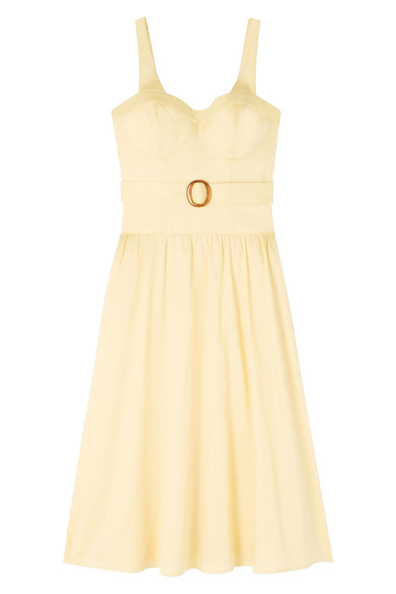 Alessia Bustier Fit & Flare Dress, Alternate, color, YELLOW