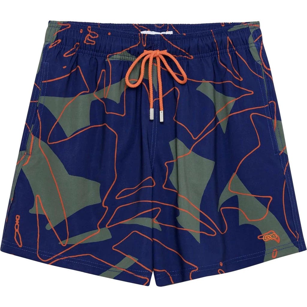 Le Club Resortwear 4.25" Le Club 4 Way Stretch Mens Swim Trunk