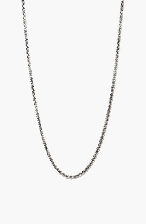 Round Box Chain Necklace