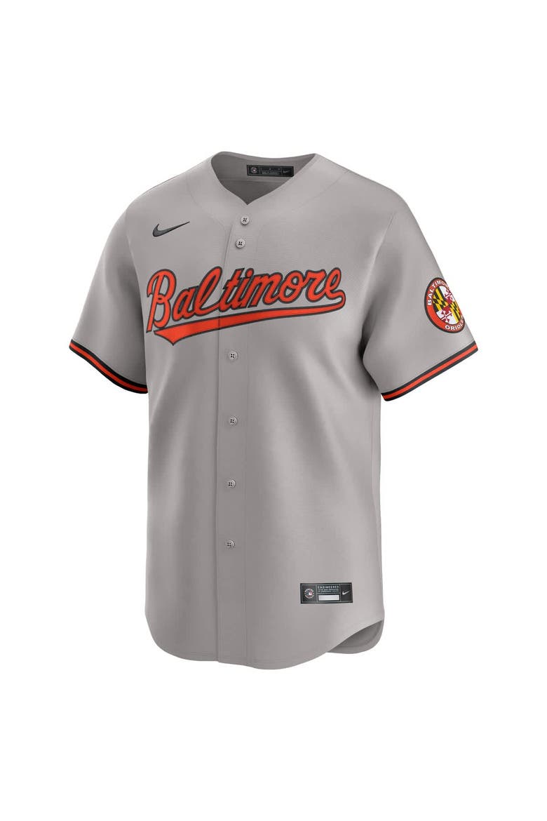 Men's Nike Gray Baltimore Orioles Road Limited Jersey, Alternate, color, Gray