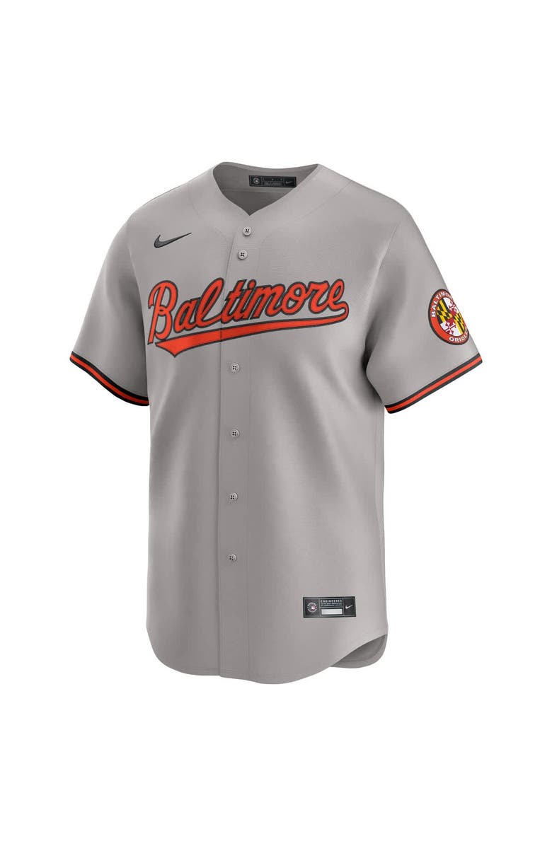 Nike Men's Nike Gray Baltimore Orioles Road Limited Jersey, Alternate, color, Gray