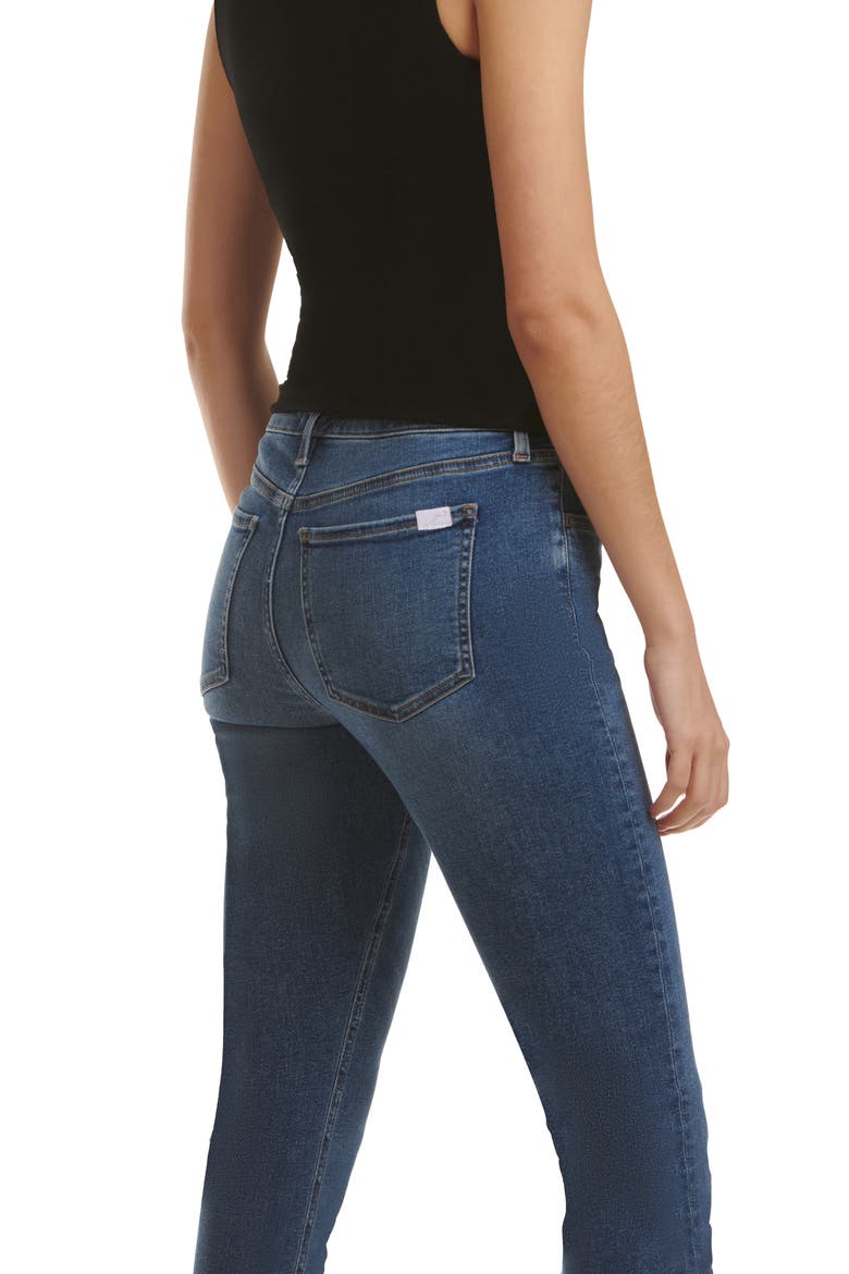 Frayed Release Hem Mid Rise Ankle Skinny Jeans, Alternate, color, BRYNN