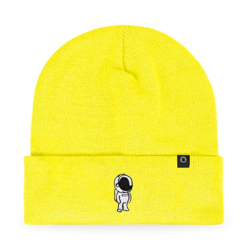 Dalix Astronaut Beanie In Neon Yellow