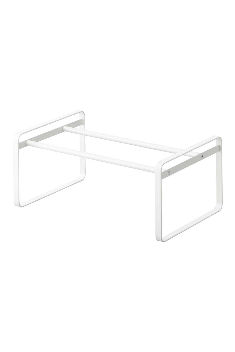 Stackable Expandable Steel Shoe Rack, Main, color, WHITE