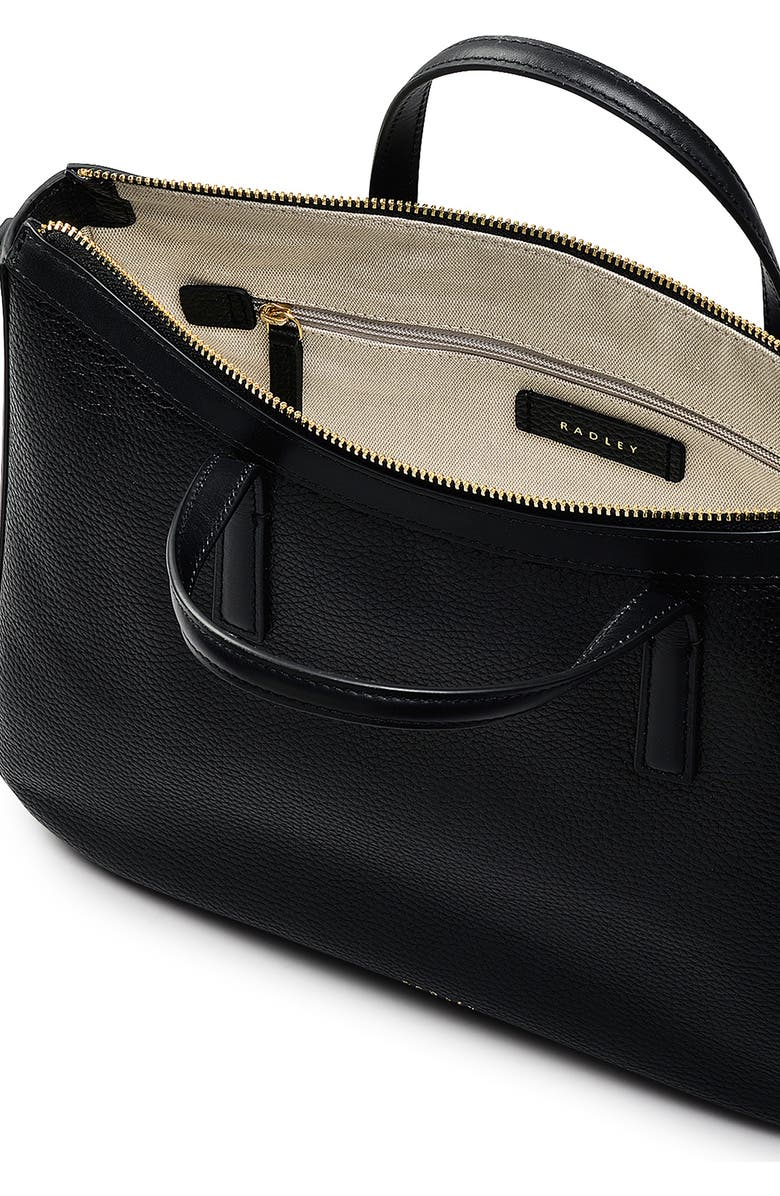 Radley Longford Lane Medium Satchel Bag, Alternate, color, Black
