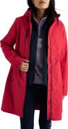 Seasalt Cornwall Coverack Waterproof Organic Cotton Blend Raincoat with Removable Hood (