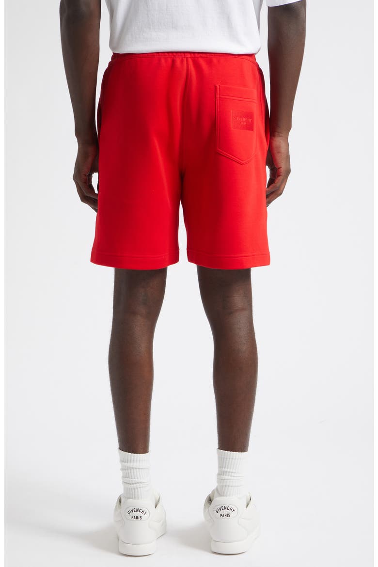 Couture Seam Cotton Blend Shorts, Alternate, color, RED/ PINK