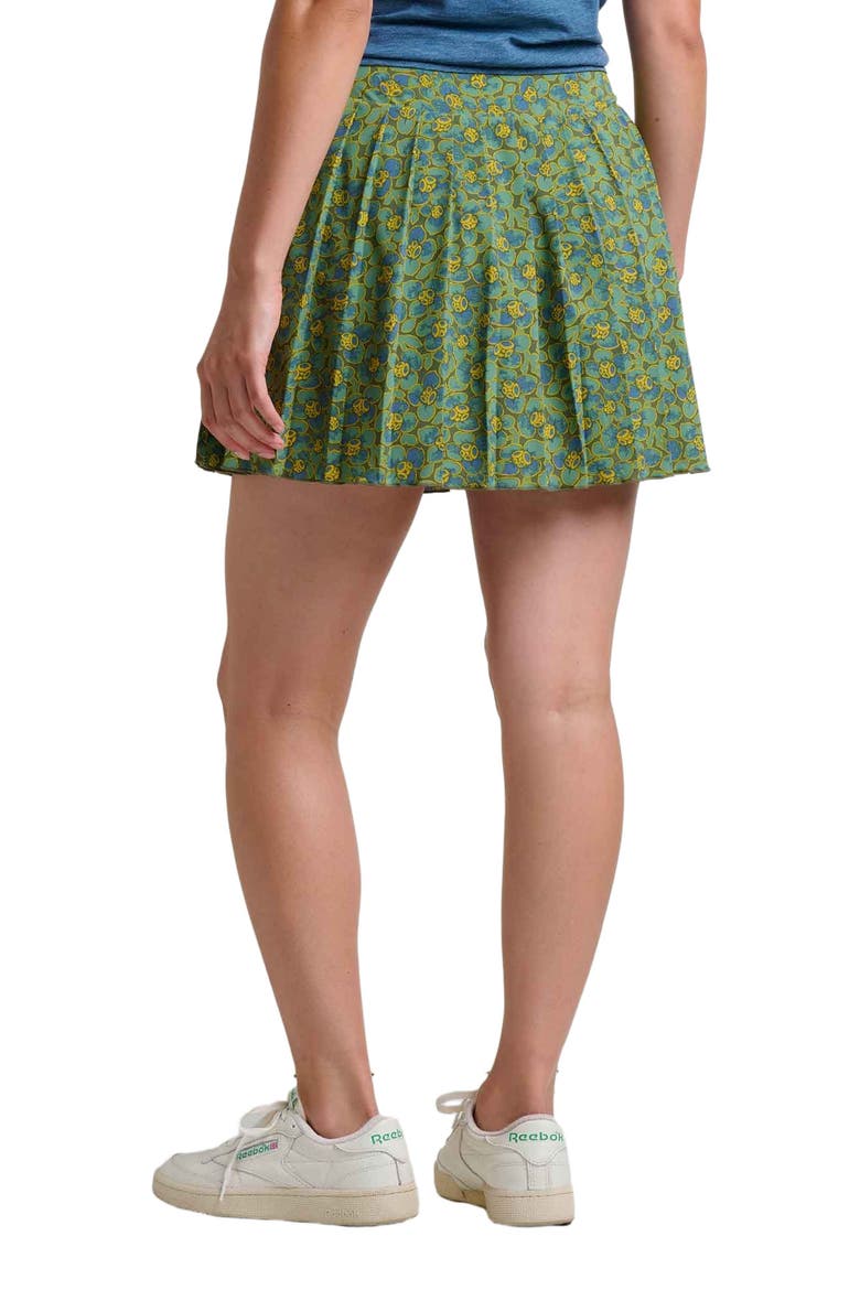 Sunkissed Pleated Skort, Alternate, color, Epidote Camellia Print