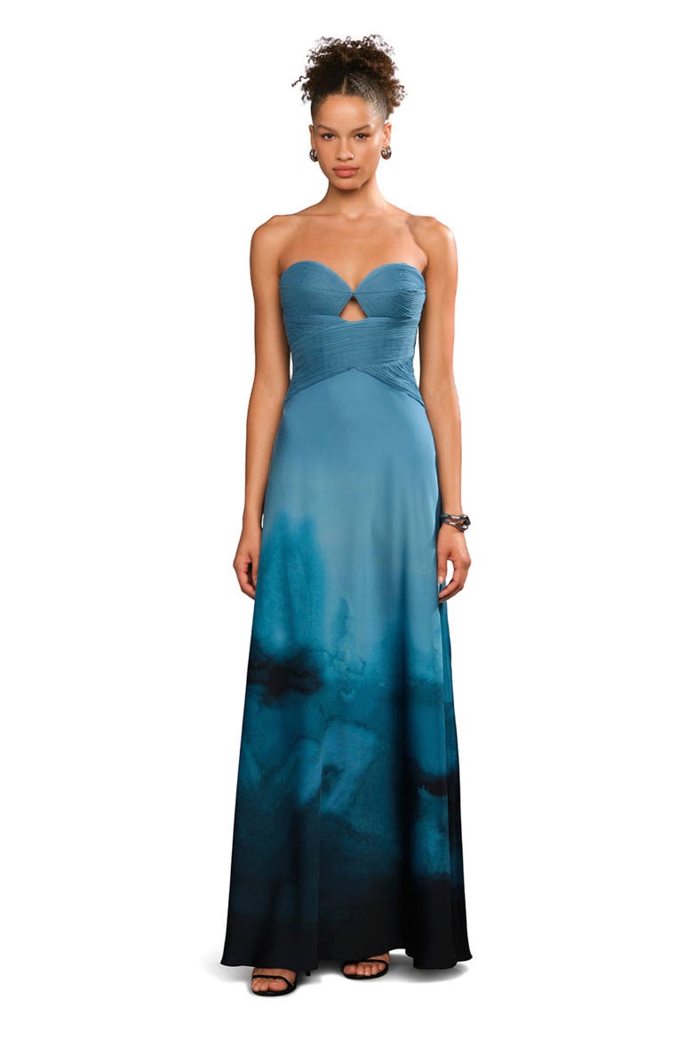 Cova Printed Gown, Main, color, River Walk