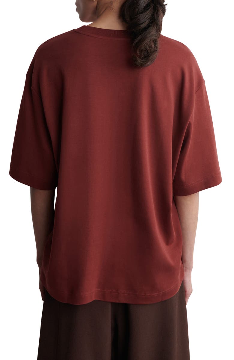 COS TVP Krystal Organic Cotton T-Shirt, Alternate, color, Red Dark