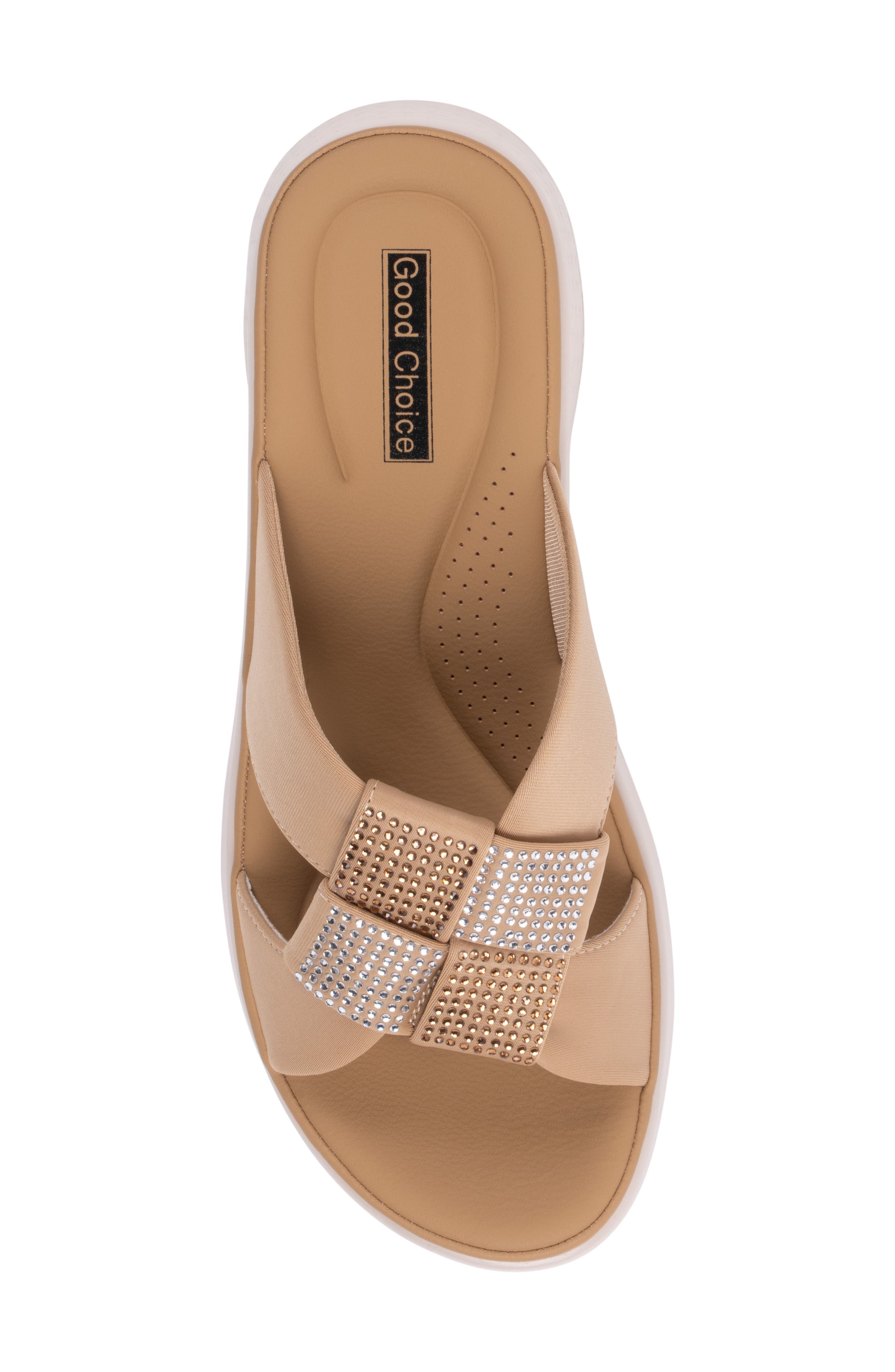 GOOD CHOICE NEW YORK Cenza Wedge Sandal, Alternate, color, Tan