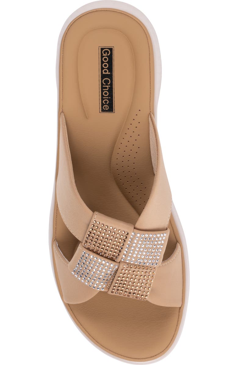 GOOD CHOICE NEW YORK Cenza Wedge Sandal, Alternate, color, Tan