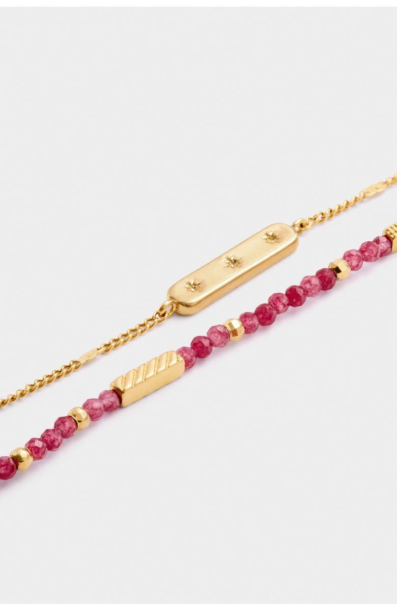 Katie Loxton Birthstone Bracelet 'January' in Garnet, Alternate, color, January