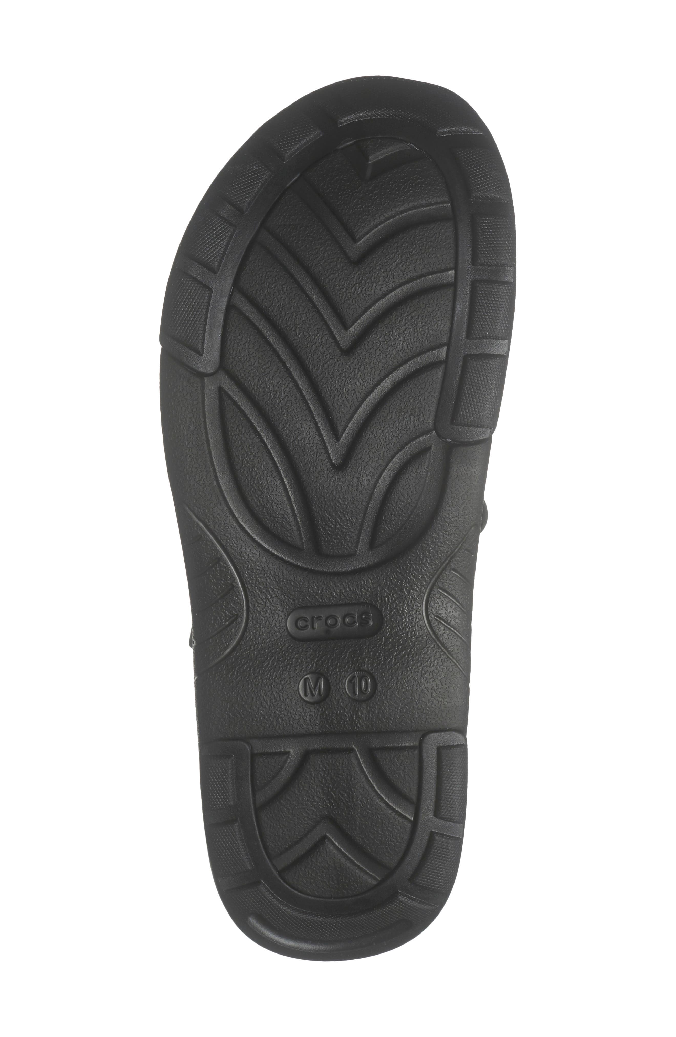 CROCS Yukon Fisherman Sandal, Alternate, color, Black