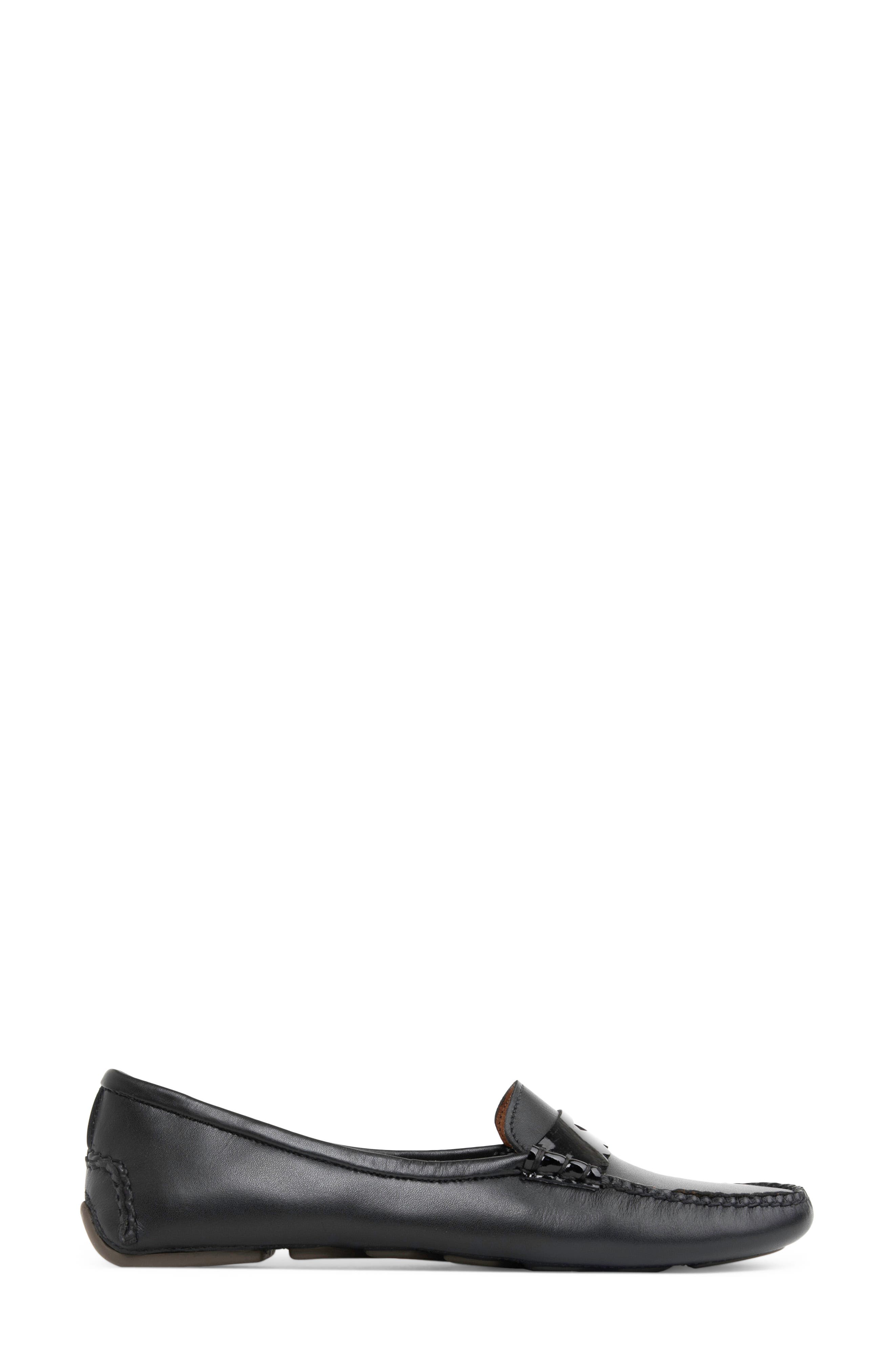 patricia green Janet Scalloped Driving Loafer, Alternate, color, Black