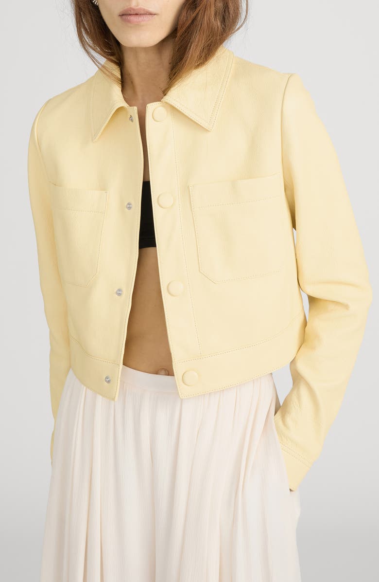 FRAME The Small Leather Jacket, Main, color, 