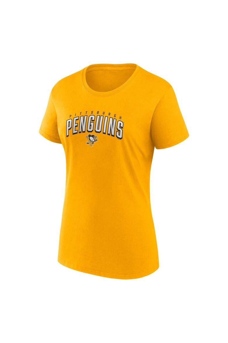 Women's Fanatics Branded Black/Gold Pittsburgh Penguins Two-Pack Fan T-shirt Set, Alternate, color, Black