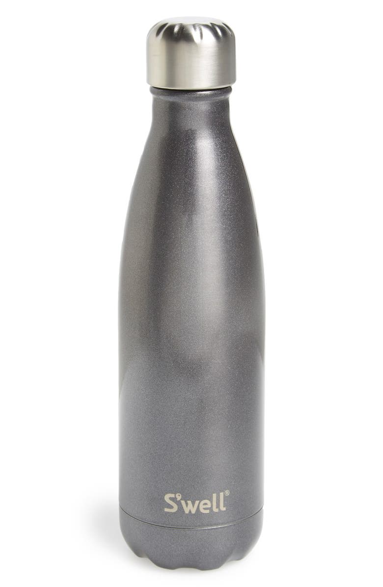 S'well 'Glitter Smokey Eye' Insulated Stainless Steel Water Bottle, Main, color, 