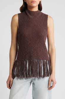Rails Astrid Fringe Hem Cotton Sweater Tank