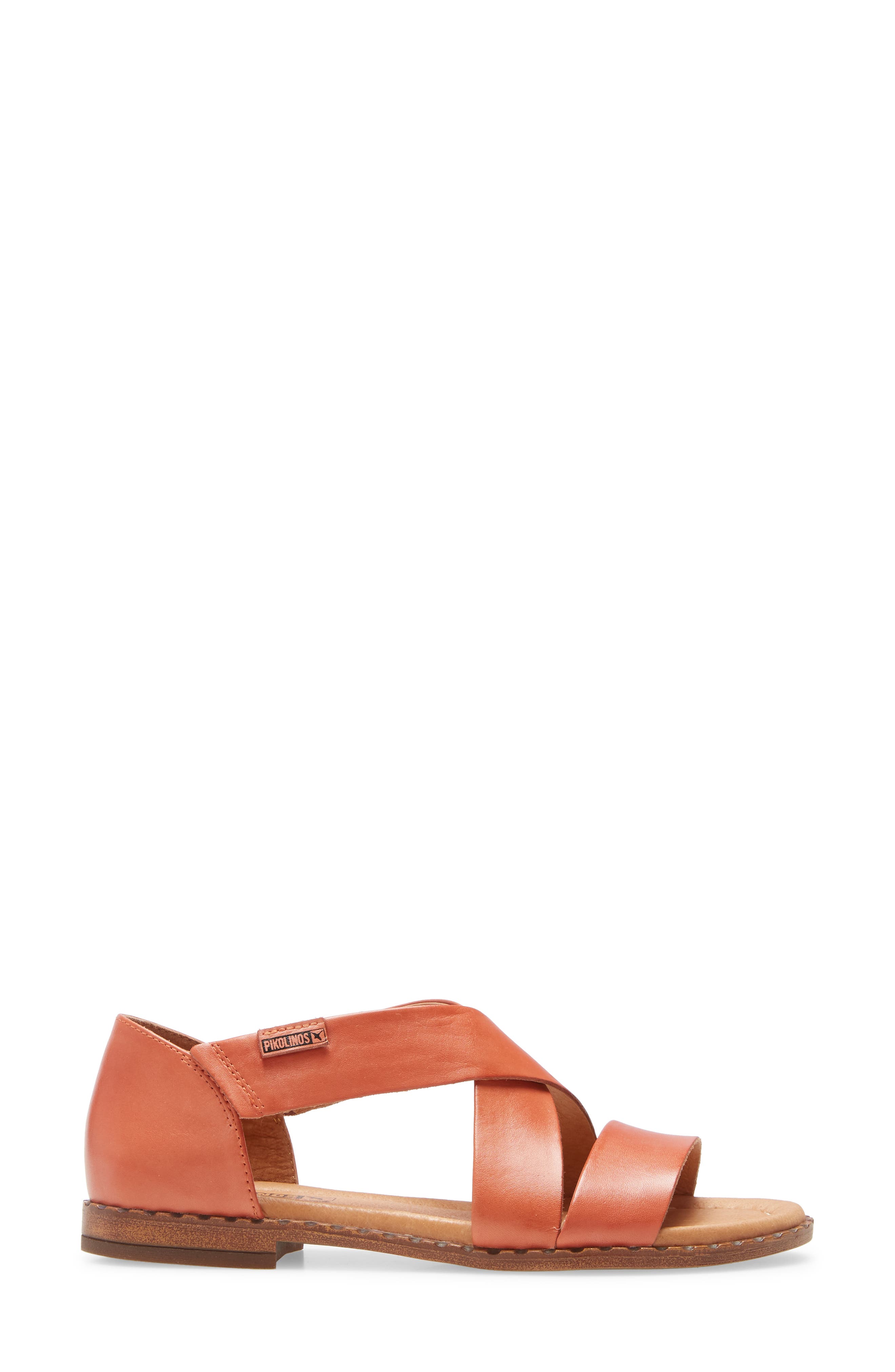 Algar Sandal, Alternate, color, SCARLET LEATHER