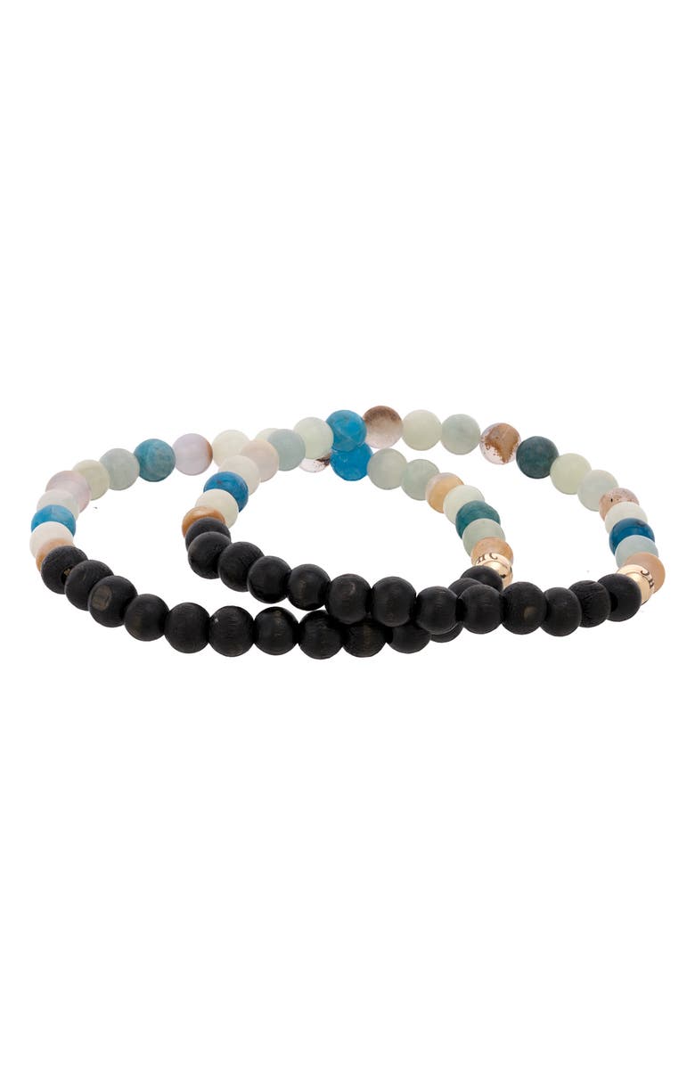 The Healer’s Collection Men's N13 Boss/Confidence Set of 2 Healer's Bracelets, Alternate, color, Black