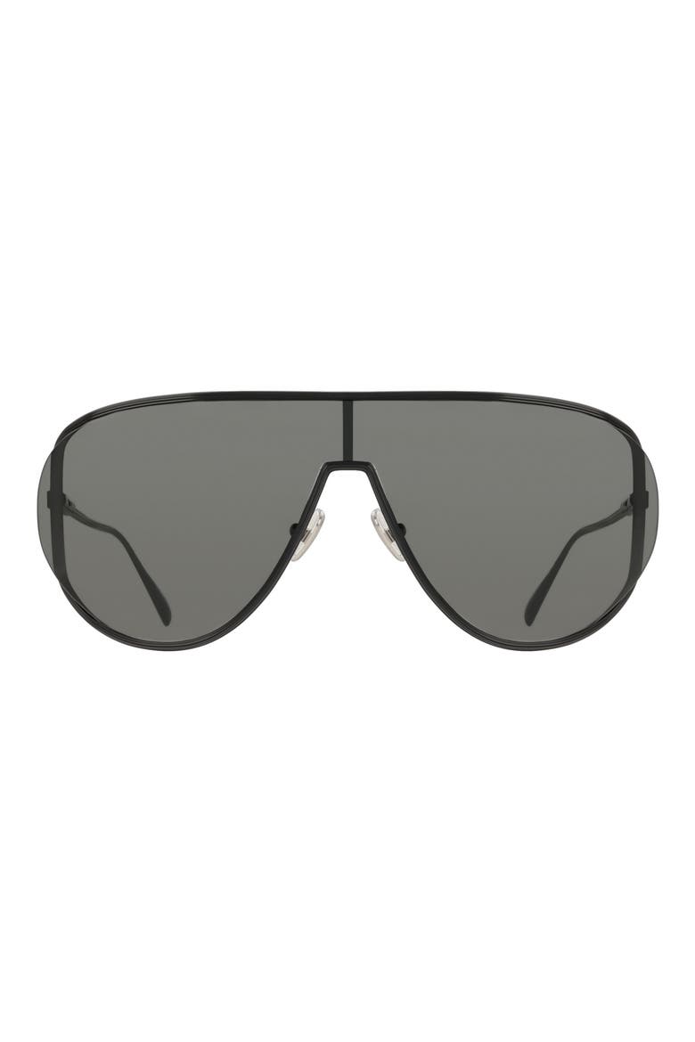 63mm Oversize Aviator Sunglasses, Main, color, BLACK
